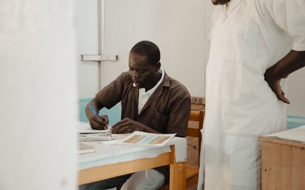Baby Roukaytou - registration at Zinder Hospital, Niger - October 2018